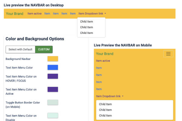 Module Xiroweb Bootstrap Navbar