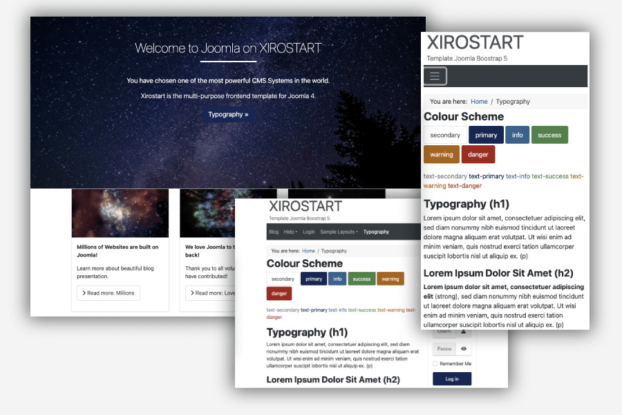 XIROSTART template for Joomla!