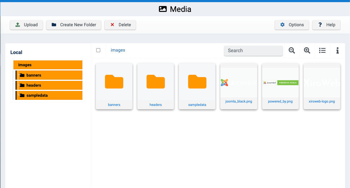 Joomla Xiroadmin Media Image Manager